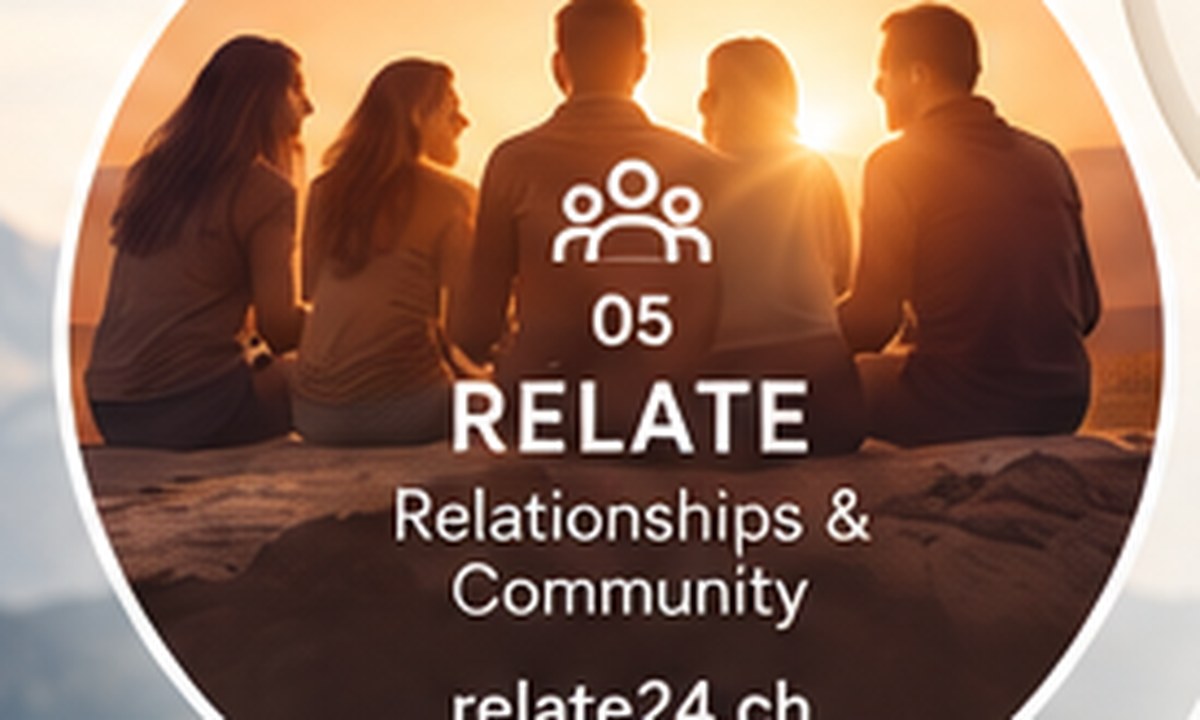 Friends and community gathering at sunset